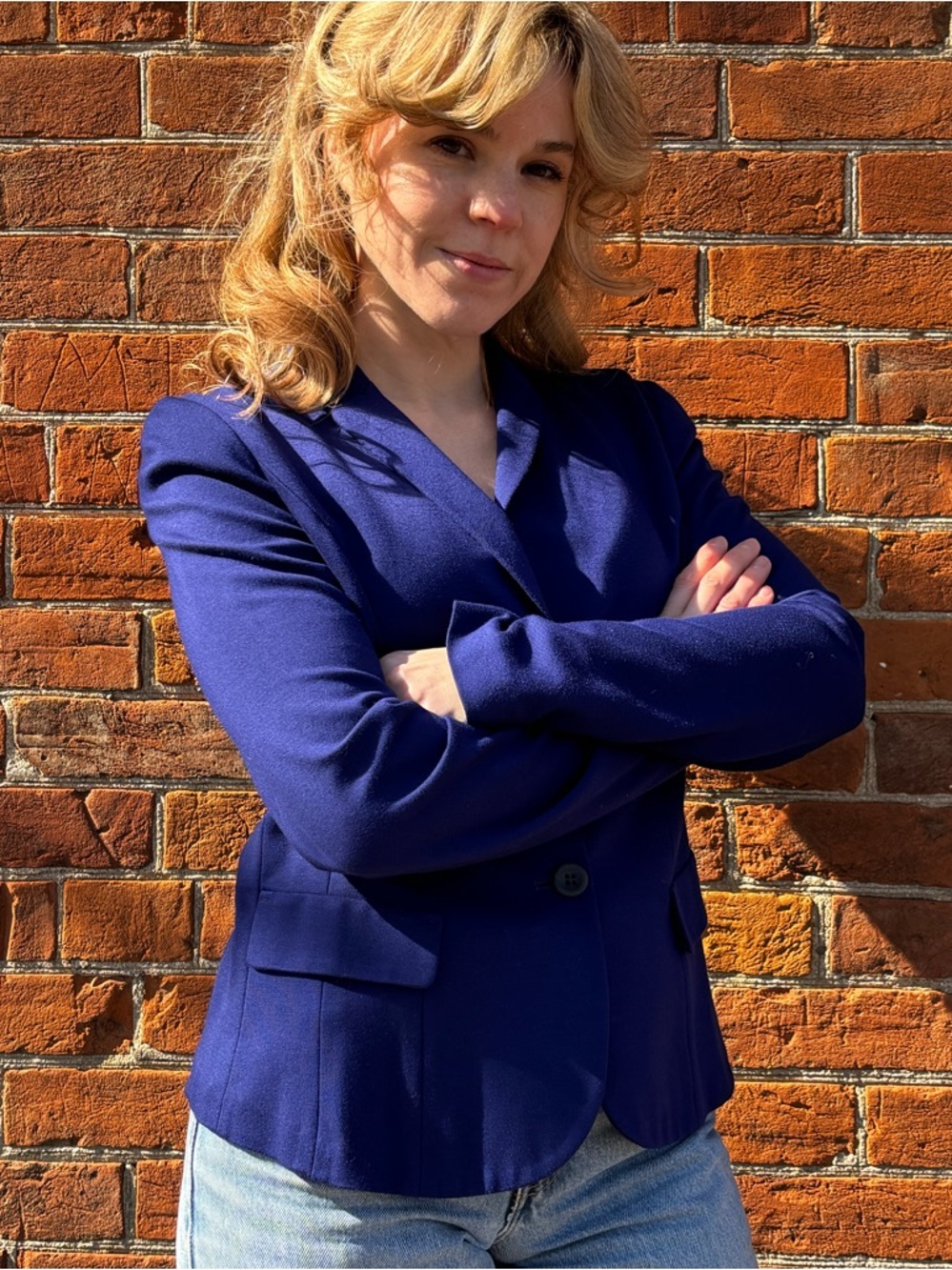 Marc Cain Cobalt Blue Tailored Blazer